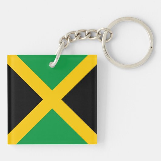 Porte-clés Drapeau Jamaïque (Dos)