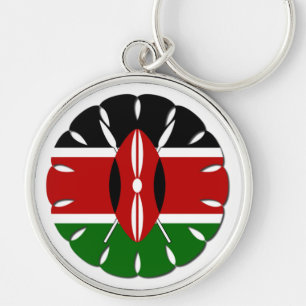 Porte-clés Drapeau Jambo Kenyan