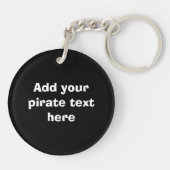 Porte-clés Drapeau Jolly roger de pirate (Dos)