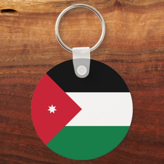 Porte-clés Drapeau Jordanie (Recto)