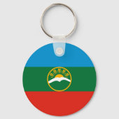 Porte-clés Drapeau Karachay Cherkessia (Recto)