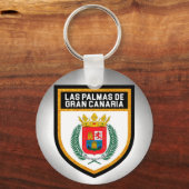 Porte-clés Drapeau Las Palmas de Gran Canaria (Recto)