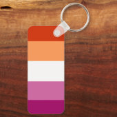 Porte-clés Drapeau lesbien (Verso)