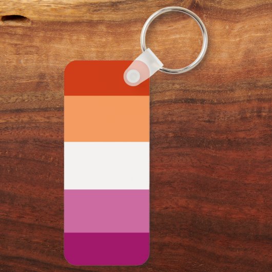 Porte-clés Drapeau lesbien (Verso)