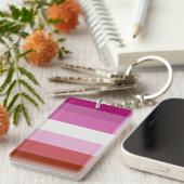 Porte-clés Drapeau lesbien (Devant droit)