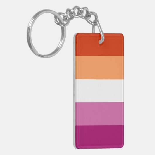 Porte-clés Drapeau lesbien (Devant gauche)