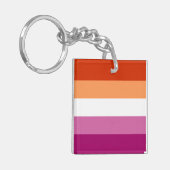 Porte-clés Drapeau lesbien (Devant gauche)