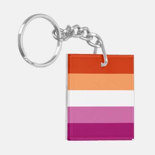 Porte-clés Drapeau lesbien (Devant gauche)