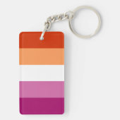 Porte-clés Drapeau Lesbienne (Dos)