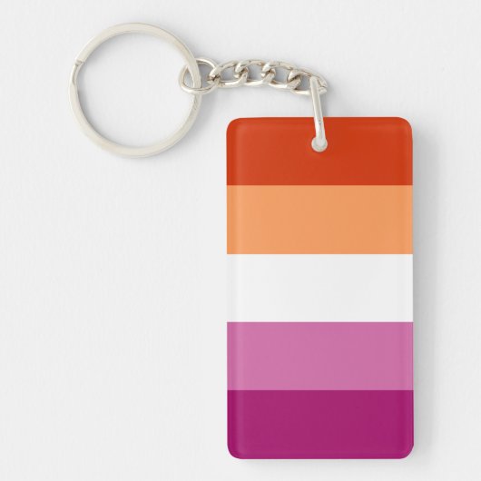 Porte-clés Drapeau Lesbienne (Devant)
