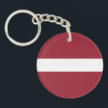 Porte-clés Drapeau Lettonie<br><div class="desc">Drapeau patriotique de Lettonie.</div>