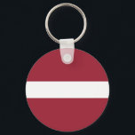Porte-clés Drapeau Lettonie<br><div class="desc">Drapeau patriotique de Lettonie.</div>