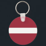 Porte-clés Drapeau Lettonie<br><div class="desc">Drapeau patriotique de Lettonie.</div>