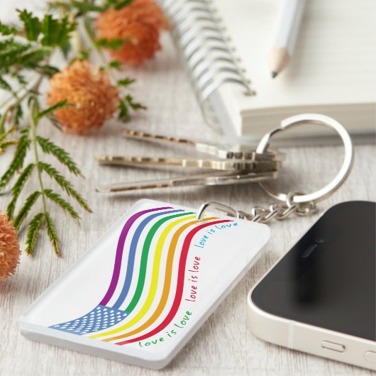 Porte-clés Drapeau LGBT (Devant droit)