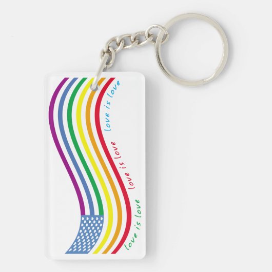 Porte-clés Drapeau LGBT (Dos)