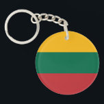 Porte-clés Drapeau Lituanie<br><div class="desc">Drapeau patriotique de Lituanie.</div>