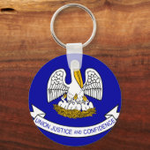 Porte-clés Drapeau Louisiane (Recto)