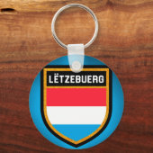 Porte-clés Drapeau Luxembourg (Recto)