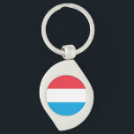 Porte-clés Drapeau Luxembourg<br><div class="desc">Drapeau patriotique du Luxembourg.</div>