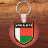 Porte-clés Drapeau Madagascar (Recto)