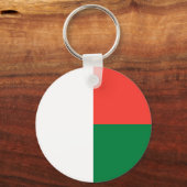 Porte-clés Drapeau Madagascar (Verso)