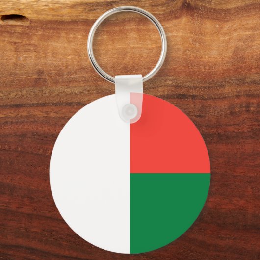 Porte-clés Drapeau Madagascar (Verso)