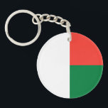 Porte-clés Drapeau Madagascar<br><div class="desc">Drapeau patriotique de Madagascar.</div>