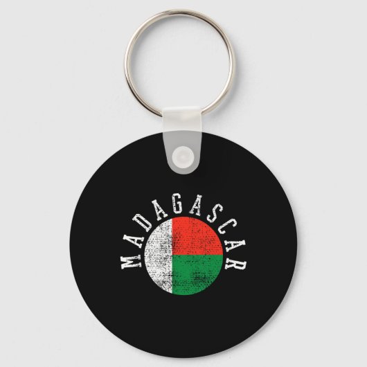 Porte-clés Drapeau malgache de Madagascar (Recto)
