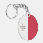 Porte-clés Drapeau Malte (Devant gauche)