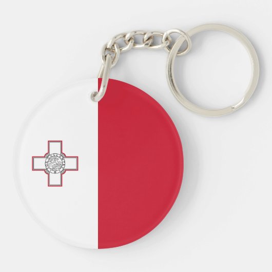 Porte-clés Drapeau Malte (Dos)