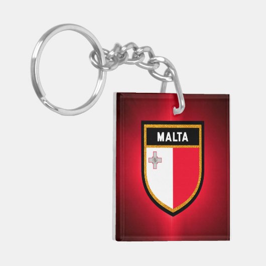 Porte-clés Drapeau Malte (Devant gauche)