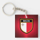 Porte-clés Drapeau Malte (Devant)