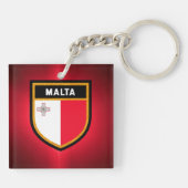 Porte-clés Drapeau Malte (Dos)