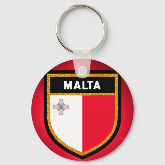 Porte-clés Drapeau Malte (Recto)