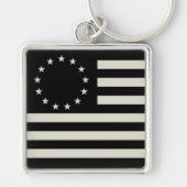 Porte-clés Drapeau Manga, Betsy Ross ou Drapeau Cercle Améric (Devant)