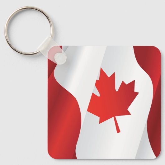 Porte-clés Drapeau Maple Leaf Canada (Recto)