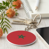Porte-clés Drapeau Maroc (Côté)