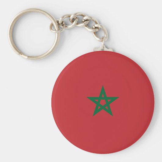 Porte-clés Drapeau Maroc (Devant)
