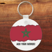 Porte-clés Drapeau Maroc (Recto)