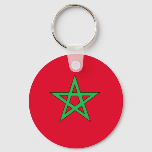 Porte-clés Drapeau Maroc (Recto)