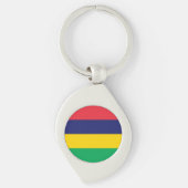 Porte-clés Drapeau Maurice (Devant)