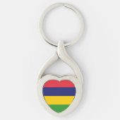 Porte-clés Drapeau mauricien (Devant)