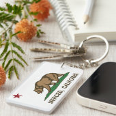 Porte-clés Drapeau Merced d'état de la Californie (Devant droit)