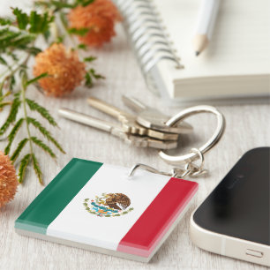 Porte-clés Drapeau Mexicain