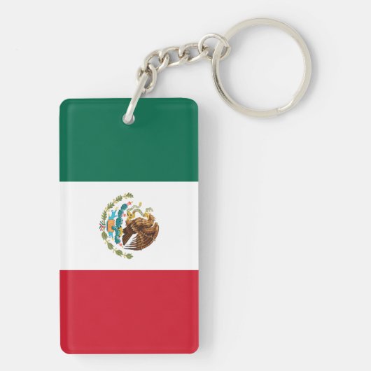 Porte-clés Drapeau Mexicain - Drapeau du Mexique (Dos)