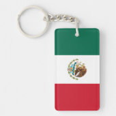 Porte-clés Drapeau Mexicain - Drapeau du Mexique (Devant)