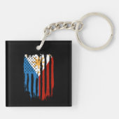 Porte-clés Drapeau mi-américain mi-philippin Philippines (Dos)