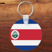 Porte-clés Drapeau mondial du Costa Rica (Recto)