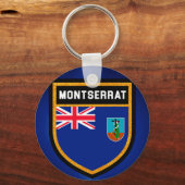 Porte-clés Drapeau Montserrat (Recto)