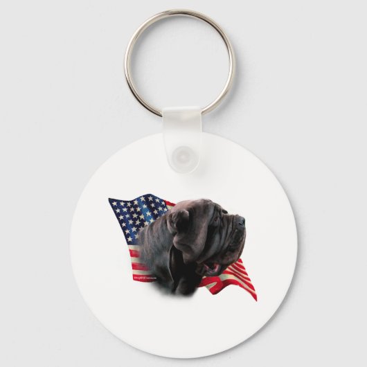 Porte-clés Drapeau Napolitain Mastiff (Recto)